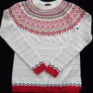 Talbots Sweater Fair Isle Nordic XS